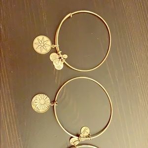 Alex and Ani silver bracelets
